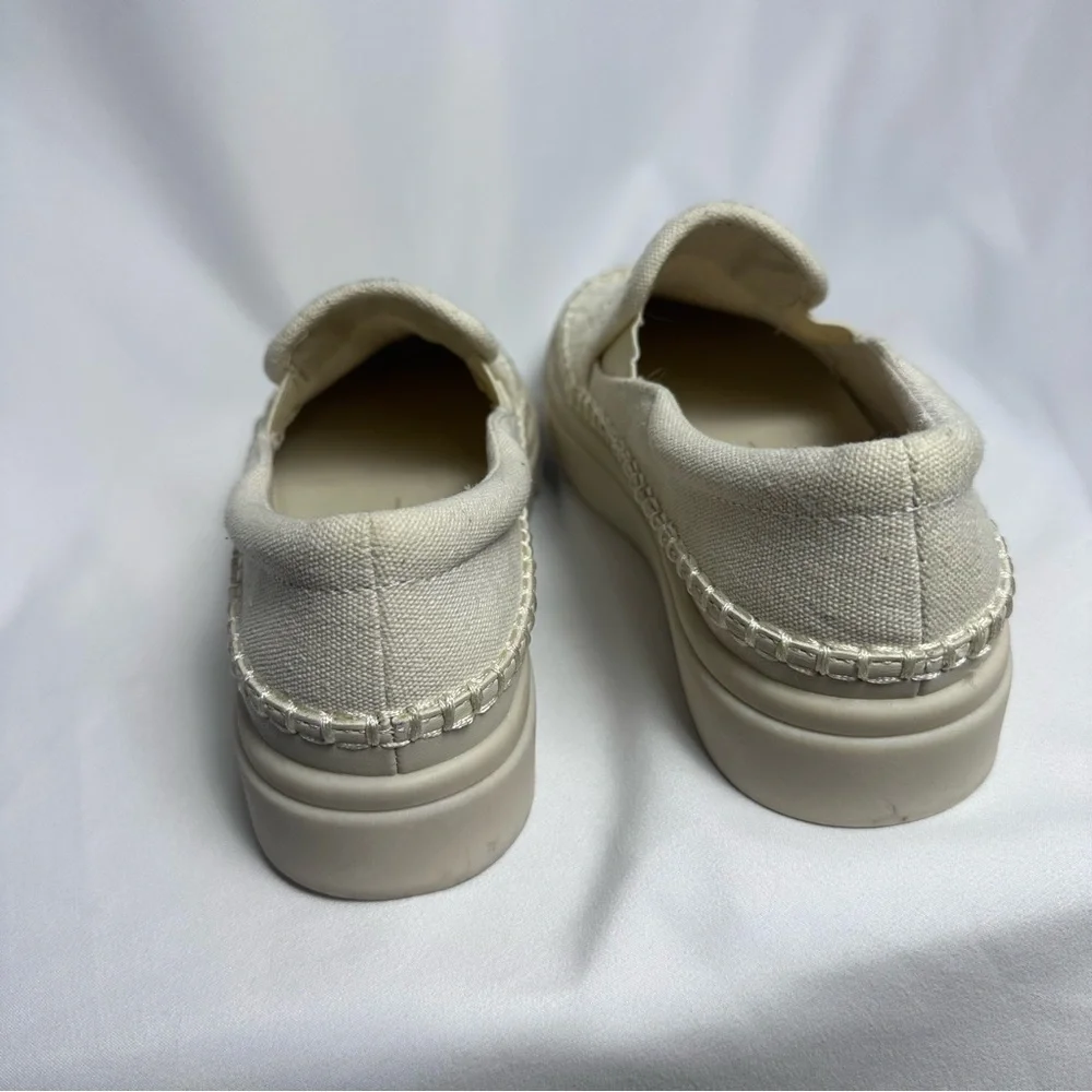 Dolce Vita Cream Woven Slip-On Sneakers Saydi women’s size 6.5 - Picture 4 of 8